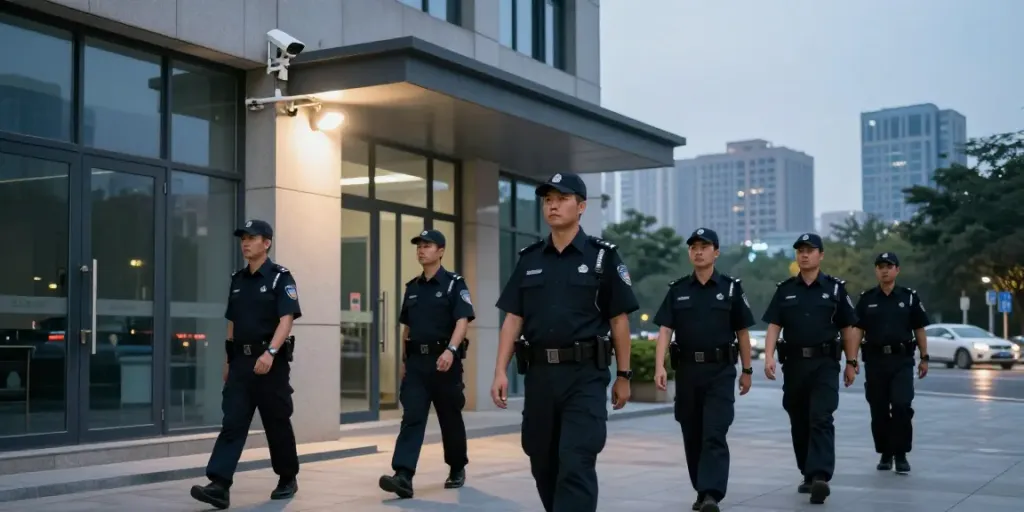 Corporate Security team ensuring safety around local businesses with trusted professionalism.